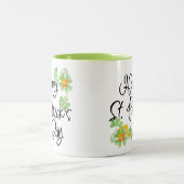 Tasse 2 Couleurs Bonne Saint Patrick's Day (Centre)