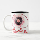 Tasse 2 Couleurs Bonne Saint-Valentin - Passionné pour toujours (Gauche)