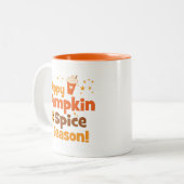 Tasse 2 Couleurs Bonne saison des épices Citrouilles (Devant gauche)