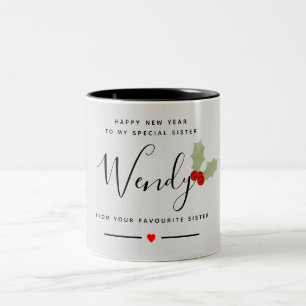 Tasse 2 Couleurs Bonne soeur du Nouvel An