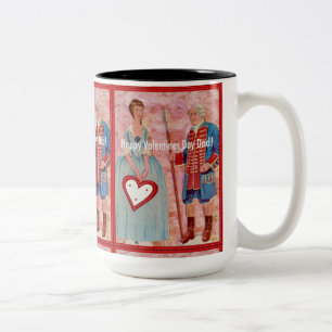 Tasse 2 Couleurs Bonne Valentines Day Papa Cup
