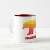 Tasse 2 Couleurs Bonners Ferry Idaho Rainbow Bear (Devant gauche)