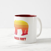 Tasse 2 Couleurs Bonners Ferry Idaho Rainbow Bear (Devant droit)