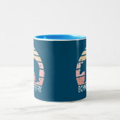 Tasse 2 Couleurs Bonners Ferry Idaho Retro Bear (Centre)