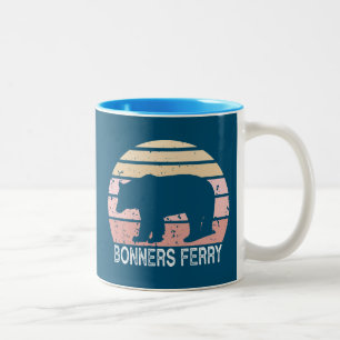 Tasse 2 Couleurs Bonners Ferry Idaho Retro Bear