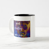 Tasse 2 Couleurs Bonnes vibrations (Devant gauche)