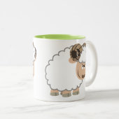 Tasse 2 Couleurs Bonnet de dessin très sûr (Devant droit)