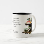 Tasse 2 Couleurs Bonsai Tree Botanique Plante japonais Aquarelle (Devant droit)