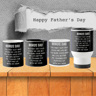 Tasse 2 Couleurs Bonus amusant Papa Appréciation Noir