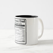 Tasse 2 Couleurs Bonus Papa Nutrition Fiches (Devant droit)