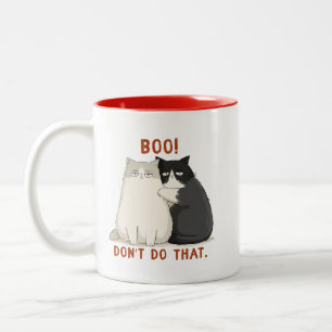 Tasse 2 Couleurs Boo Ne Fais Pas Ça Grumpy Cats