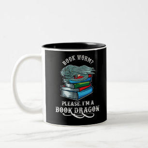 Tasse 2 Couleurs Book Lovers Venin Book Dragon Bookworm