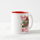 Tasse 2 Couleurs Books Blankets and Hot Cocoa (Devant droit)