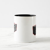 Tasse 2 Couleurs Boombox des années 1980 (Centre)