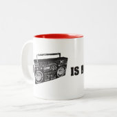Tasse 2 Couleurs Boombox n'est pas un jouet (Devant gauche)