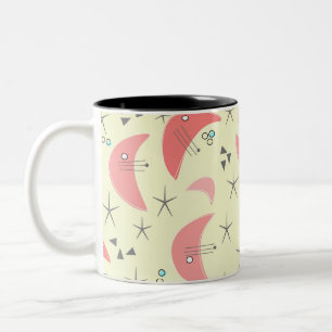 Tasse 2 Couleurs Boomerangs modernes du milieu du siècle