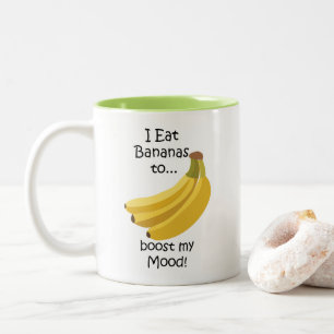 Tasse 2 Couleurs Boost de fruit de banane mon humeur drôle