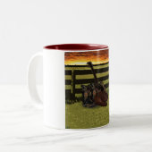Tasse 2 Couleurs Boots de Cowboy (Devant gauche)
