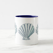 Tasse 2 Couleurs Bord de la mer nautique Shell (Centre)