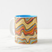 Tasse 2 Couleurs bord de mer rétro (Devant gauche)