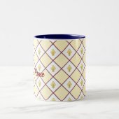 Tasse 2 Couleurs Bordeaux fleur-de-lis cup (Centre)