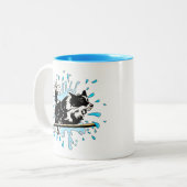 Tasse 2 Couleurs border collie (Devant gauche)