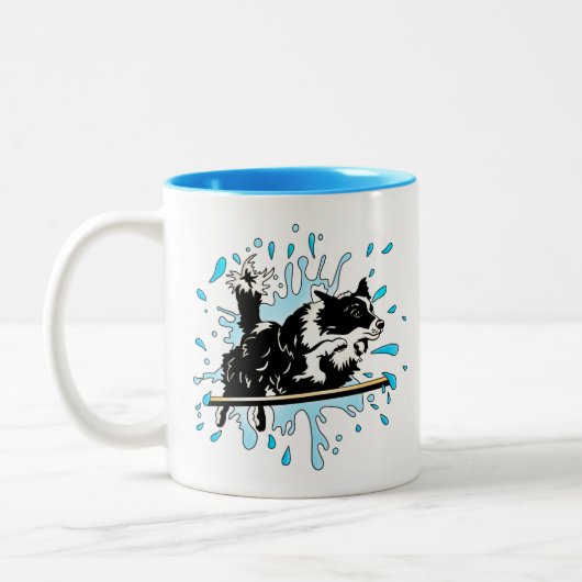 Tasse 2 Couleurs border collie (Gauche)