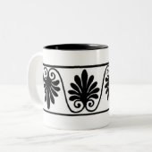 Tasse 2 Couleurs Bordure vintage (Devant gauche)