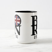 Tasse 2 Couleurs BORN Lecture Angleterre 15oz (Centre)