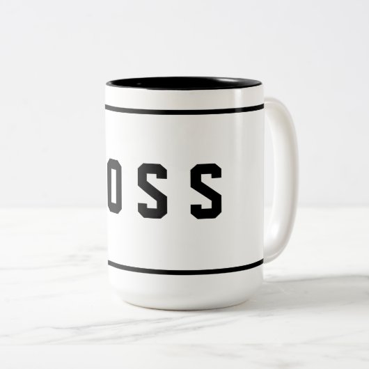 Tasse 2 Couleurs Boss (Devant droit)