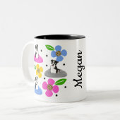 Tasse 2 Couleurs Boston Terrier (Devant gauche)