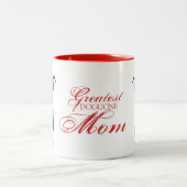 Tasse 2 Couleurs Boston Terrier Heart Mom (Centre)