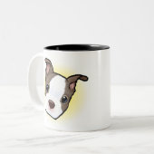 Tasse 2 Couleurs Boston Terrier Puppy (Devant gauche)