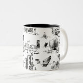 Tasse 2 Couleurs Boston Toile (Devant droit)