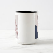 Tasse 2 Couleurs Botanique Boho Blue Magenta (Centre)