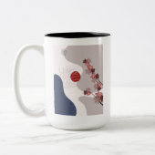 Tasse 2 Couleurs Botanique Boho Blue Magenta (Gauche)