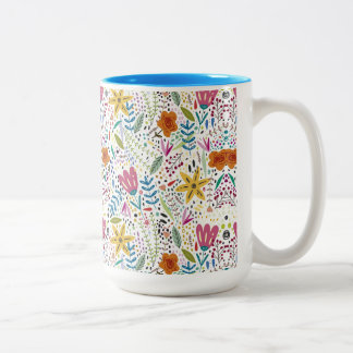 Tasse 2 Couleurs Botanique colorée