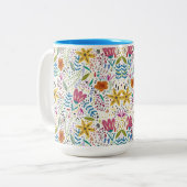 Tasse 2 Couleurs Botanique colorée (Devant gauche)