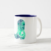 Tasse 2 Couleurs Botte de cowboy (Devant droit)