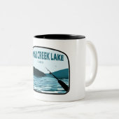 Tasse 2 Couleurs Botte de pêche de Caesar Creek Lake Ohio (Devant droit)