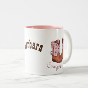 Tasse 2 Couleurs Bottes de cowgirl modernes Style Occidental