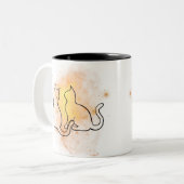 Tasse 2 Couleurs Bouchon d'aquarelle (Devant gauche)