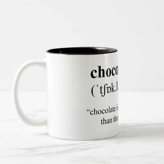 Tasse 2 Couleurs Bouchon de chocolat (Gauche)
