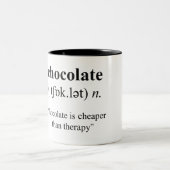 Tasse 2 Couleurs Bouchon de chocolat (Centre)