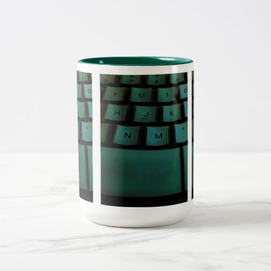Tasse 2 Couleurs Bouchon de clavier vert (Centre)