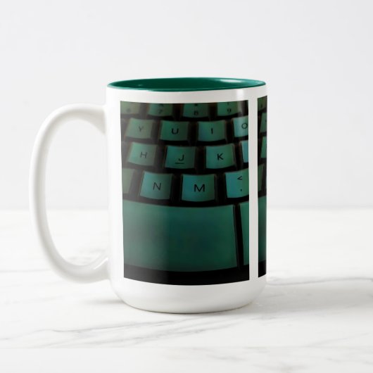 Tasse 2 Couleurs Bouchon de clavier vert (Gauche)