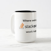 Tasse 2 Couleurs Bouchon de débordement de support (Devant gauche)