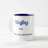 Tasse 2 Couleurs Bouchon de la famille Digby (Devant gauche)