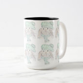 Tasse 2 Couleurs Bouchon de lapin (Devant droit)