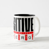 Tasse 2 Couleurs bouchon d'énergie positive (Devant droit)